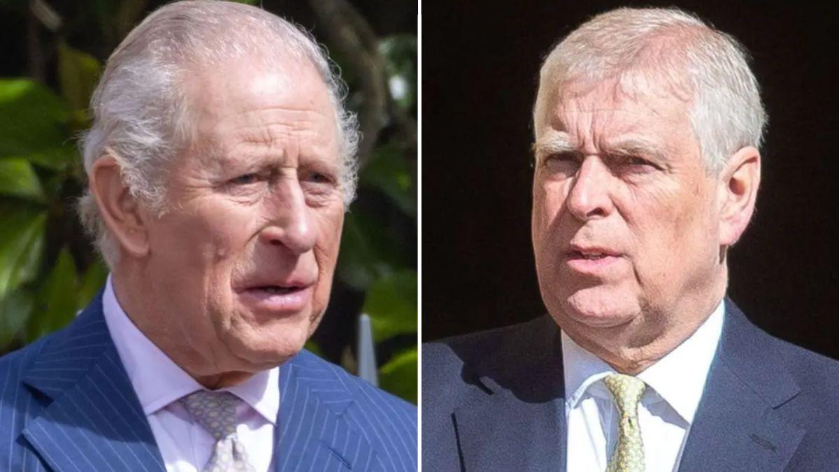 Photo of Andrew Mountbatten Windsor and King Charles