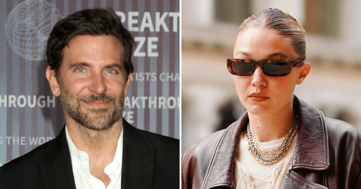 Split photo of Bradley Cooper and Gigi Hadid 