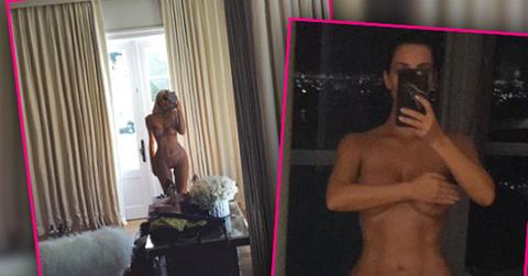 //kim kardashian kylie jenner naked selfie battle pp