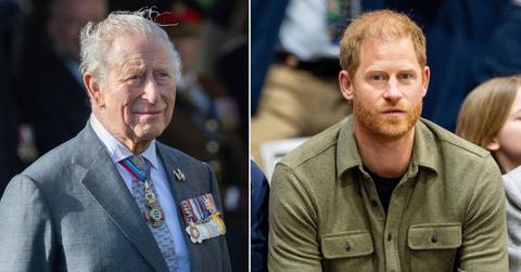 Photo of King Charles III and Prince Harry