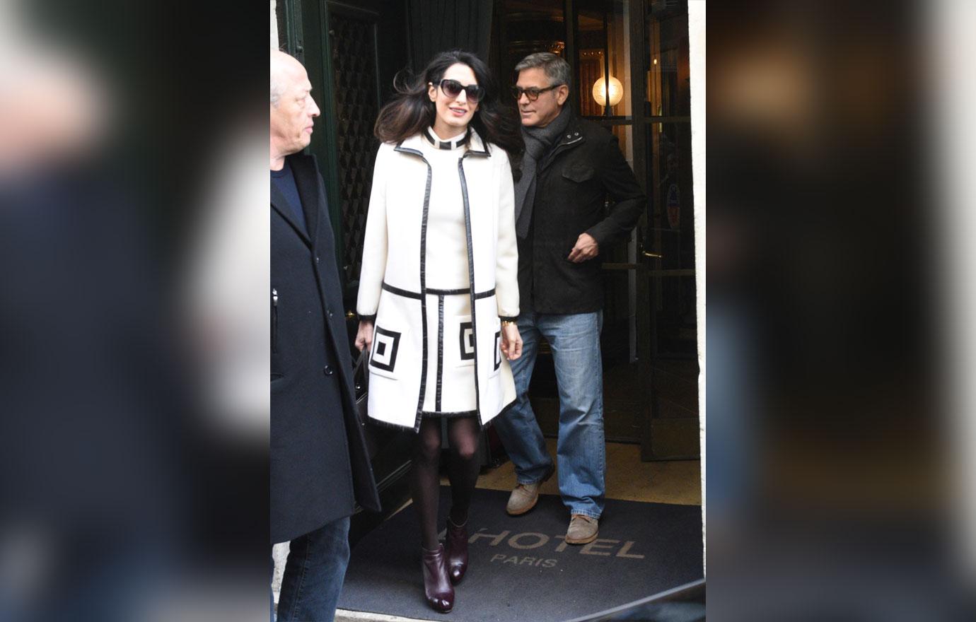 George Clooney Amal Baby Furniture Shopping Paris Photos