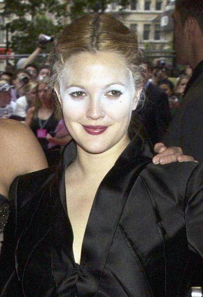 //drew barrymore makeup disaster