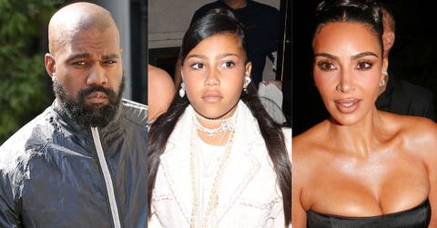 Photo of Kanye West, North West, Kim Kardashian