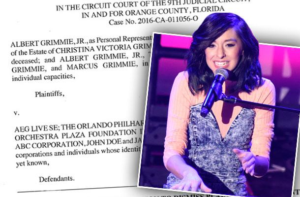 //christina grimmie dead aeg plaza live theater slams wrongful death lawsuit pp