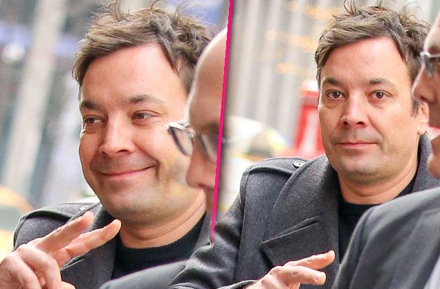 jimmy fallon drinking nbc tonight show watery eyes messy hair nyc