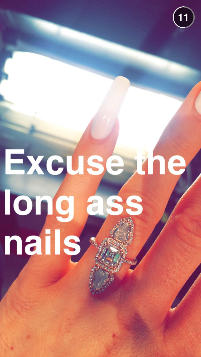 //kylie jenner nipple ring snapchat