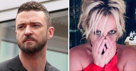 Composite photo of Justin Timberlake, Britney Spears