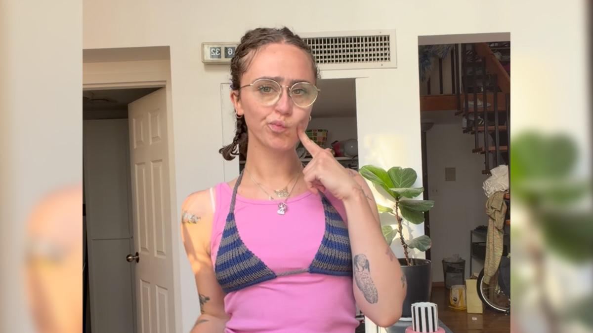 Ella Emhoff offered to make a pattern for followers who wanted to knit their own bikinis.