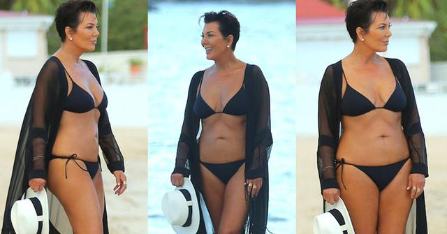 Fit At 59! Kris Jenner Shows Off Amazing Bikini Body On St. Barts Shore