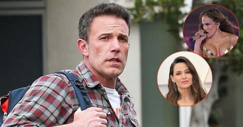 Photo of Ben Affleck with Jennifer Garner and Jennifer Lopez inserts