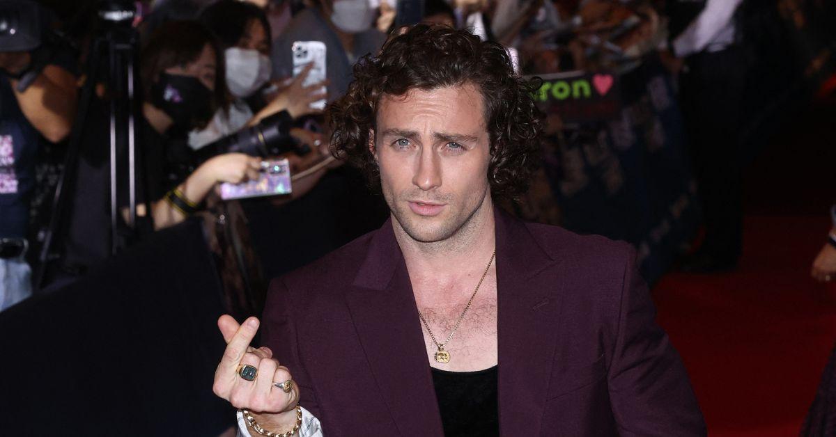 Aaron Taylor-Johnson walking the red carpet