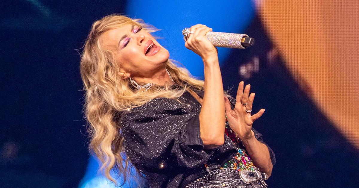 Carrie Underwood Shocks Fans in Tiny Denim Shorts and Rhinestone Boots