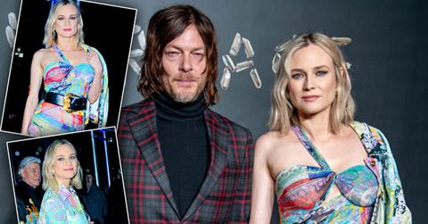 Norman Reedus Diane Kruger Post Baby Body Versace 2019 Show