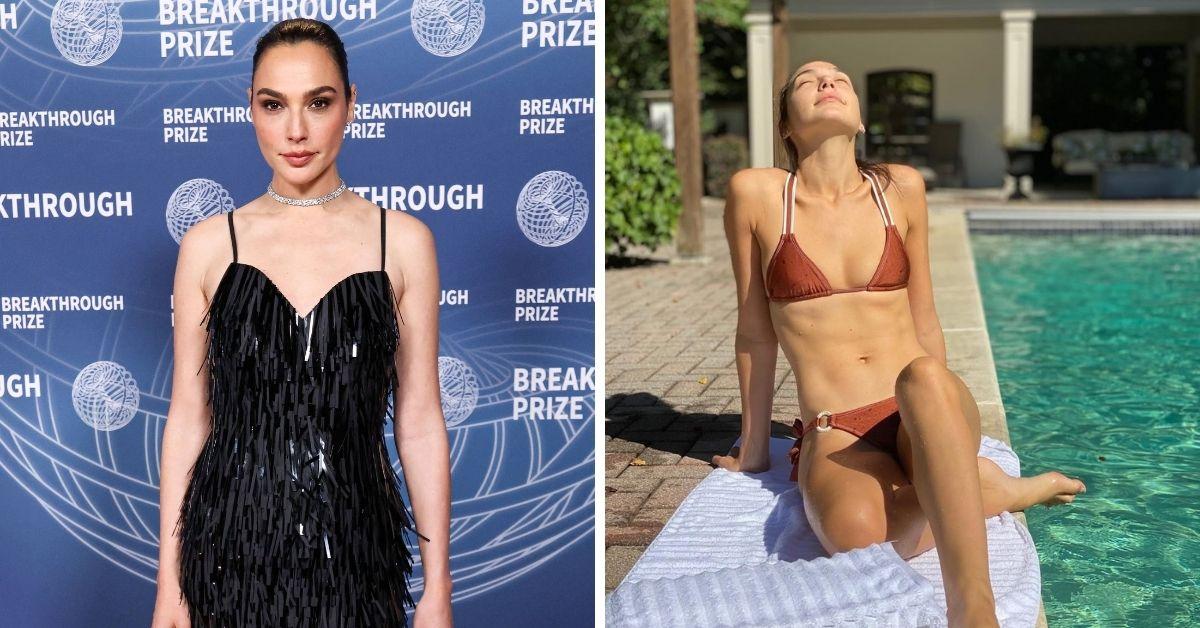Split photo of Gal Gadot