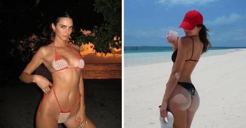 Split photo of Kendall Jenner