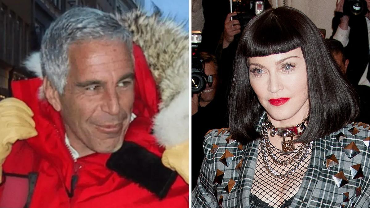 Photo of Jeffrey Epstein, Madonna