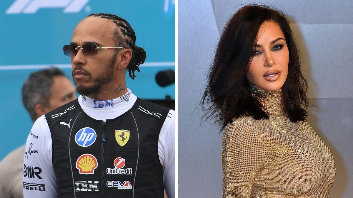 Photo of Kim Kardashian and Lewis Hamilton
