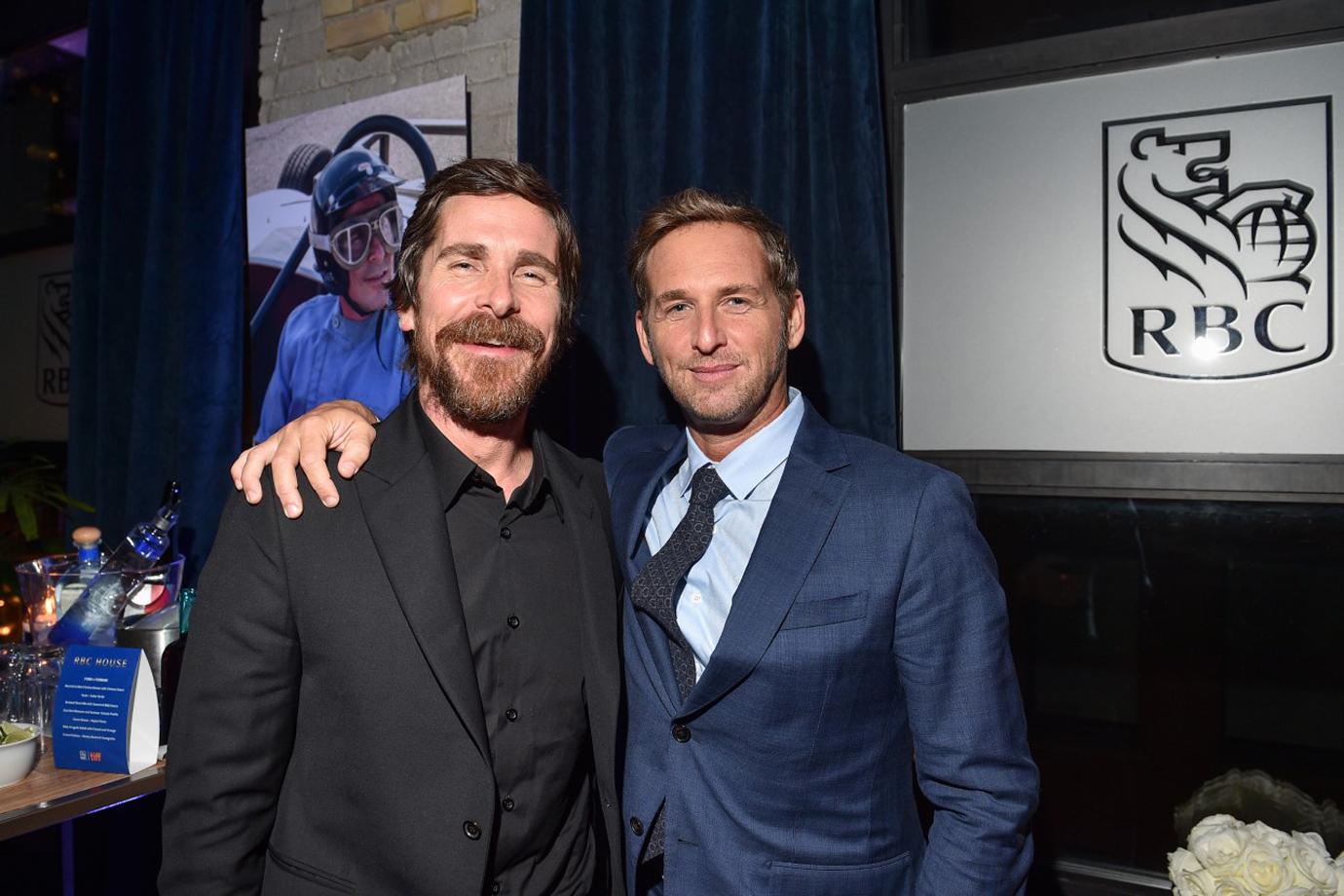 Christian Bale and Josh Lucas Smile and Pose With Arms Around One Another at RBC Event