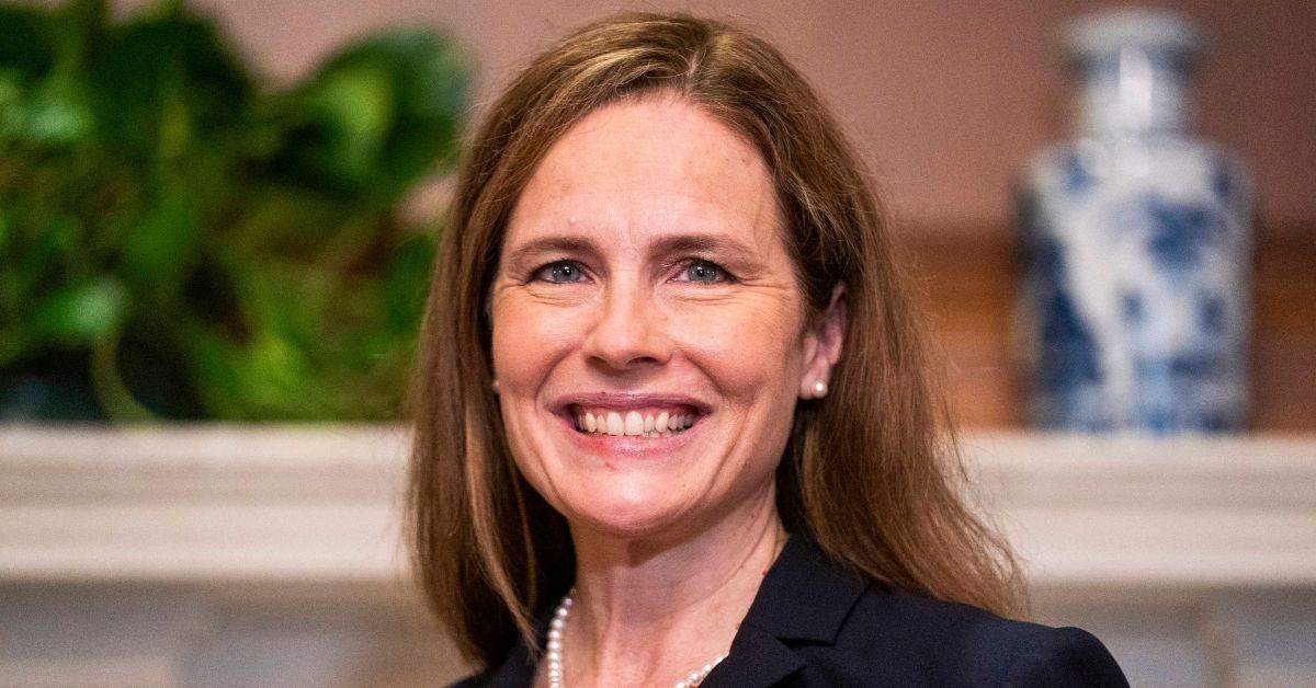 Protestors Gather Outside Home Of SCOTUS Justice Amy Coney Barrett