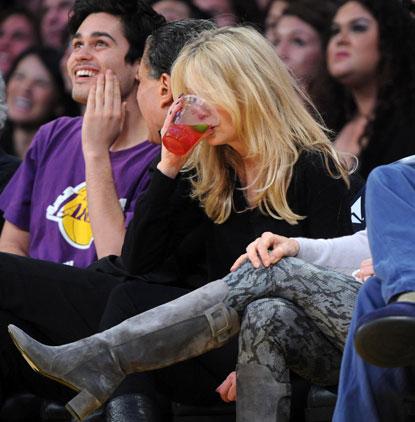 //heather locklear lakers game