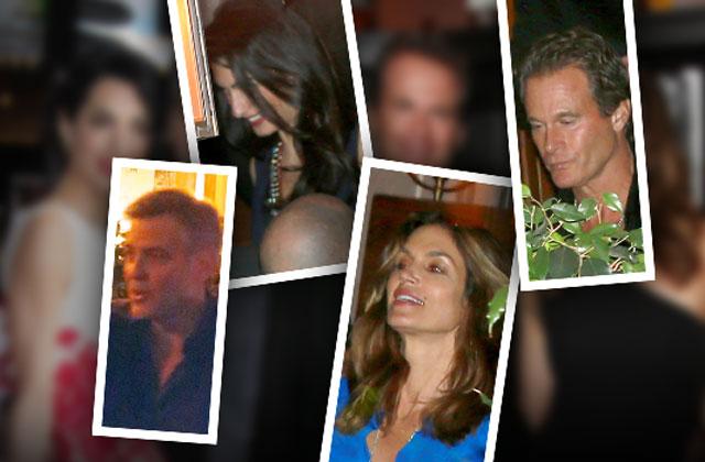 //george clooney amal clooney cindy crawford rande gerber double date pp