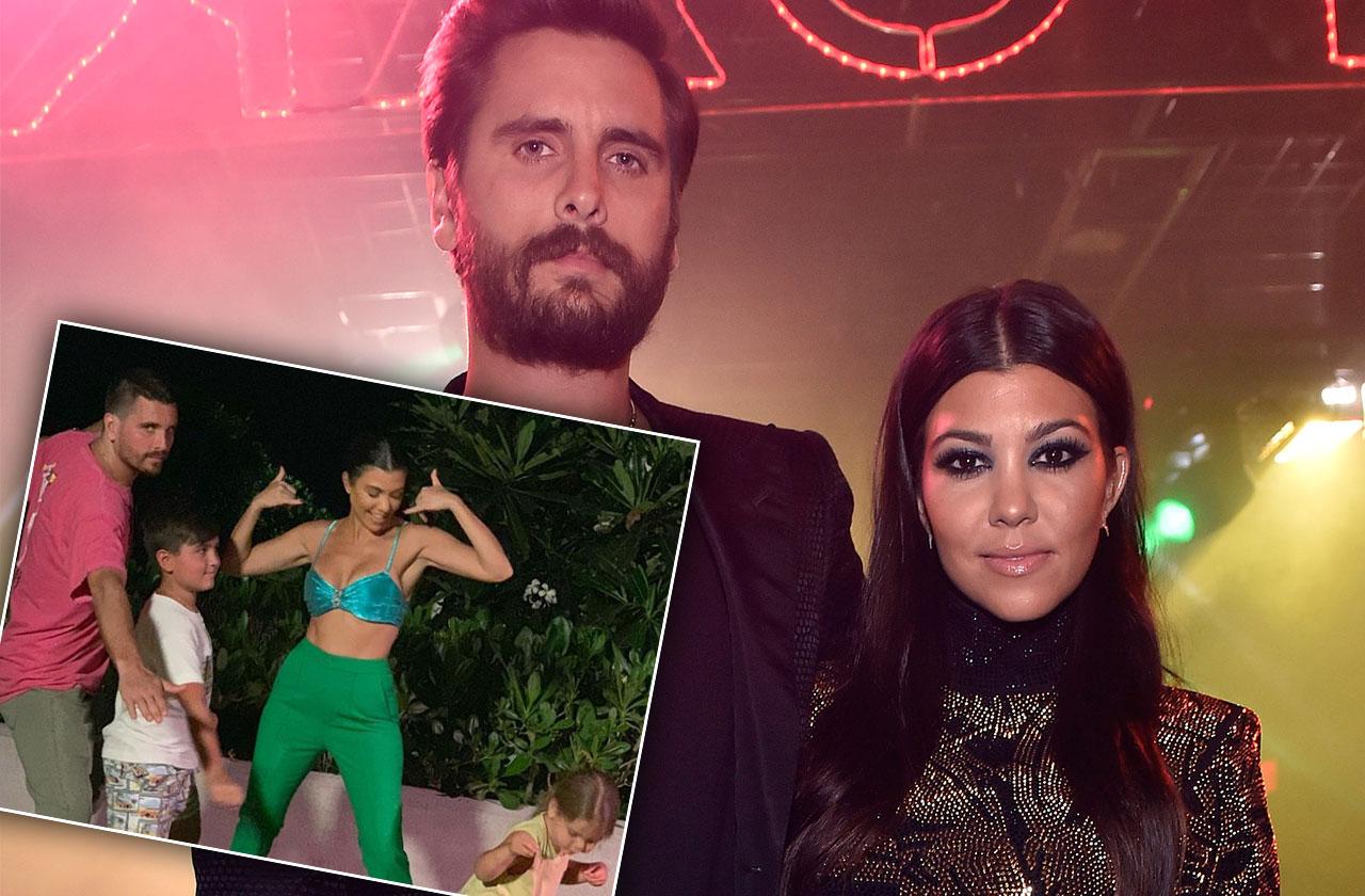 Kourtney Kardashian Scott Disick Sons Photo