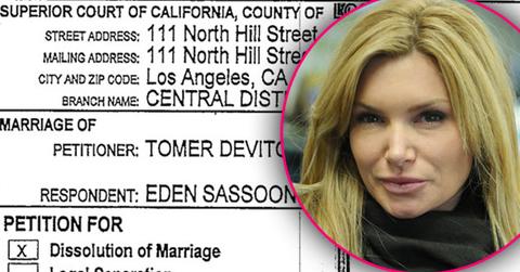 tomer devito eden sassoon divorce rhobh