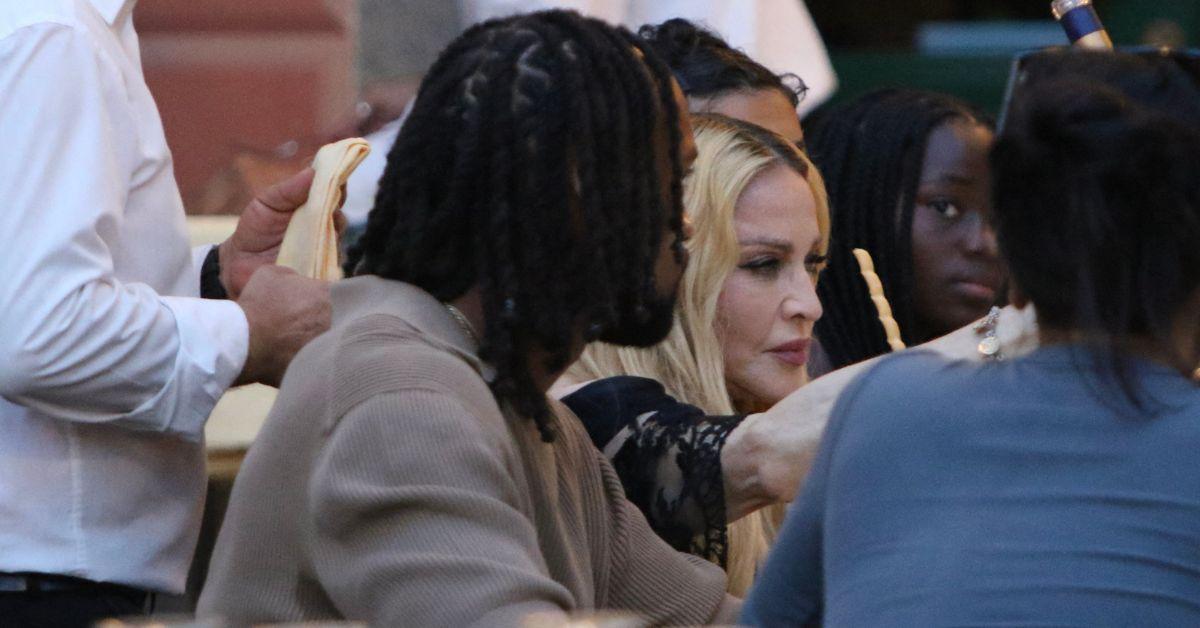 madonna sheer outfit boyfriend akeem morris birthday