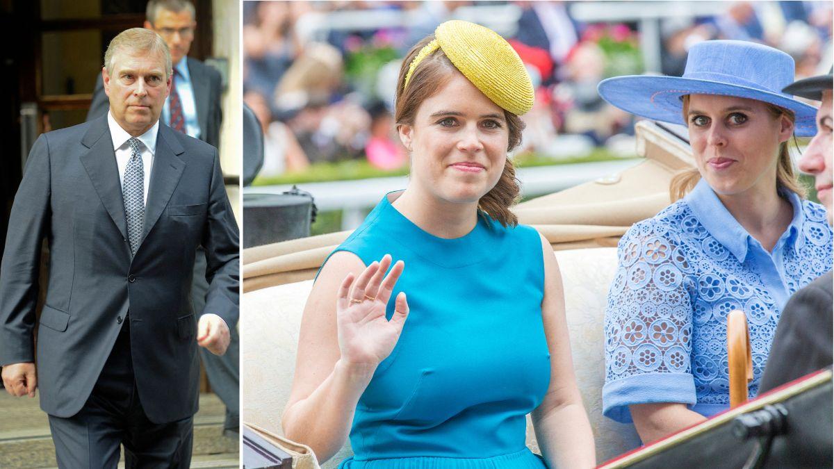 Photo of Andrew Windsor, Princess Beatrice and Princess Eugenie