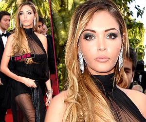 //wardrobe malfunction nabila benattia model french red carpet cannes tall