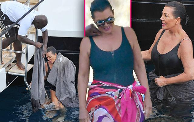 Insecure Kris Covers Up Swimsuit After Revealing Weight Fears 