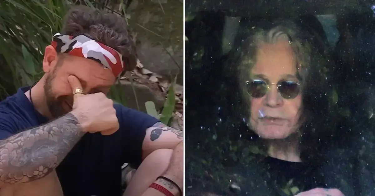 Split photos of Jack and Ozzy Osbourne