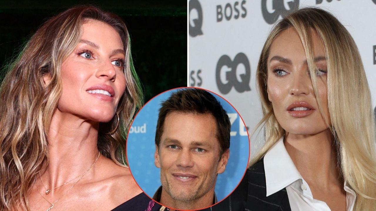 picture of Gisele Bundchen, Tom Brady and Candice Swanepoel