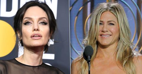 Angelina Jolie Jennifer Aniston Globes Run-In
