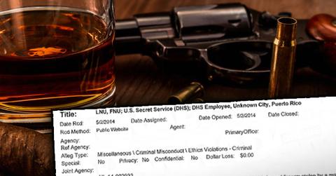 stolen gun males prositutes booze binges new secret service scandal exposed