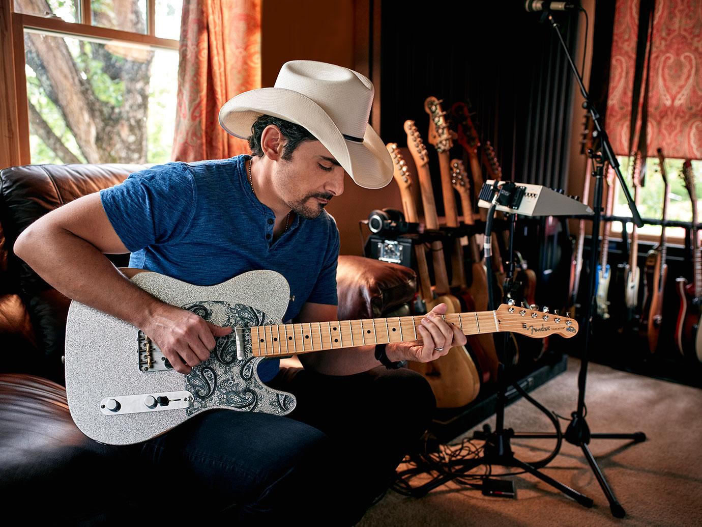 //Fender Brad Paisley Road Word Telecaster Hero Shot