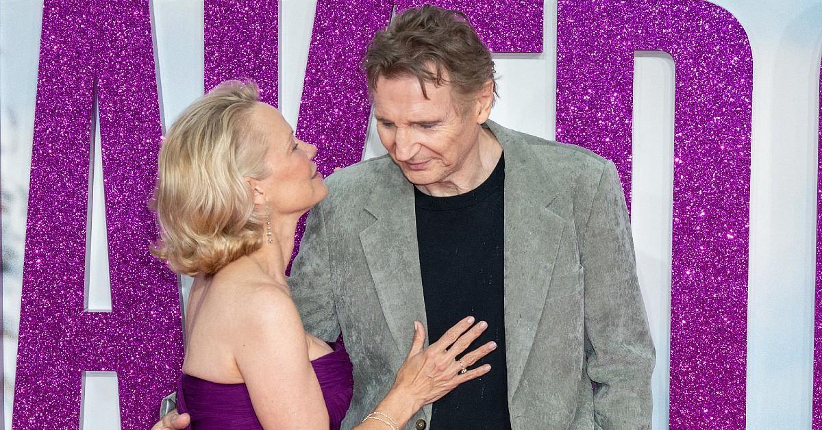 Photo of Liam Neeson and Pamela Anderson