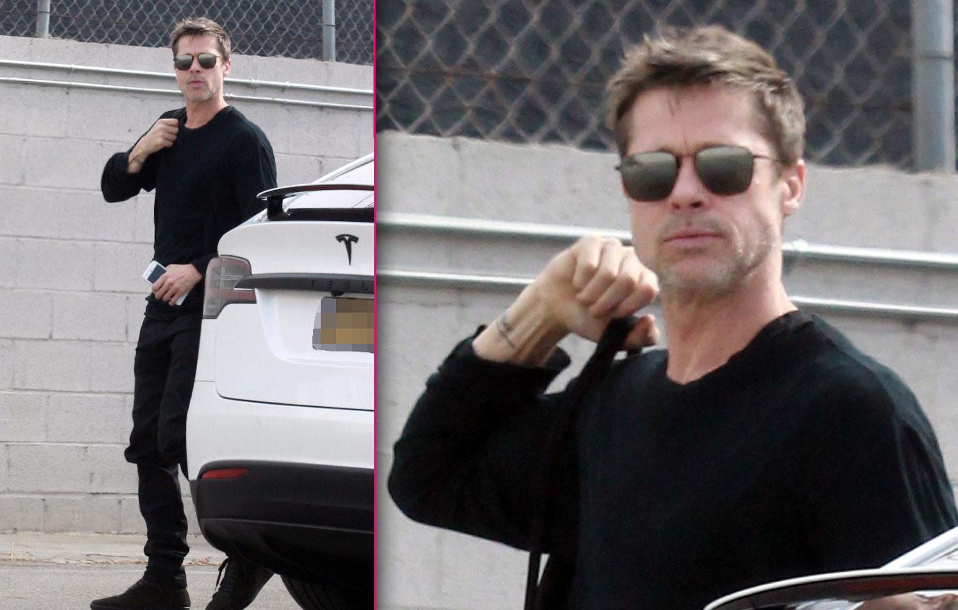 Brad Pitt Goes Solo In Hollywood