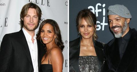 Composite photo of Gabriel Aubry and Halle Berry; Van Hunt and Halle Berry.