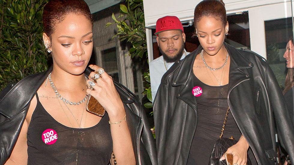 Rihanna Nipple Tank Top Photos