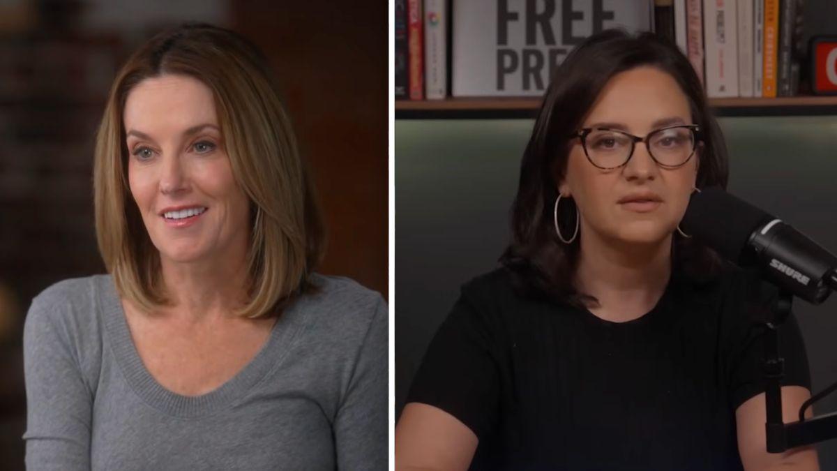 Photo of Sharyn Alfonsi and Bari Weiss