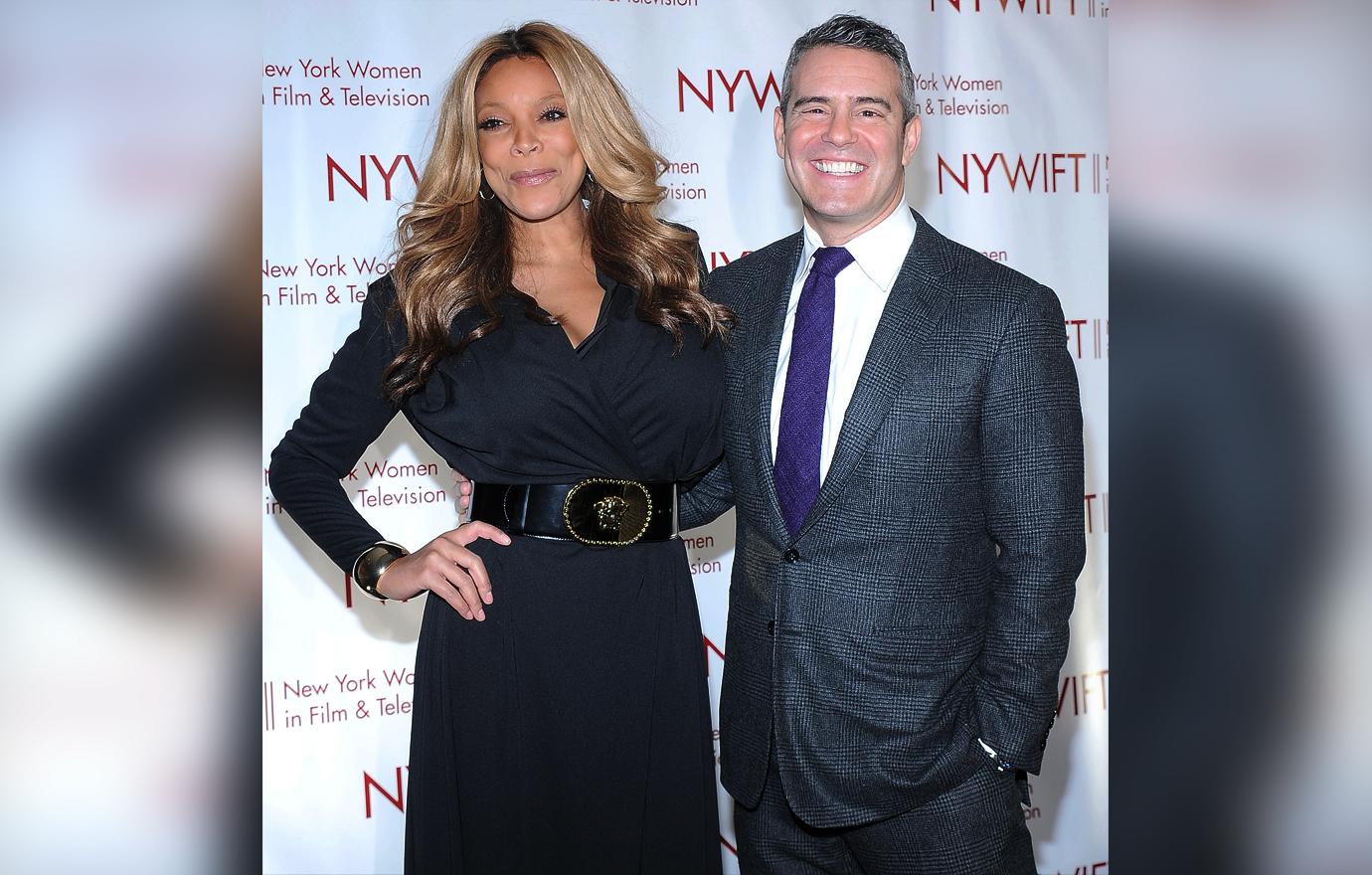 Wendy Williams and Andy Cohen Pose Smiling Nastiest Feuds Exposed