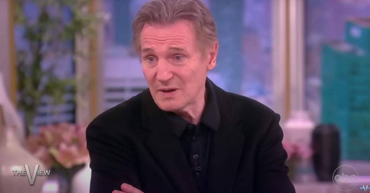 the view tone down flirting joy behar liam neeson interview