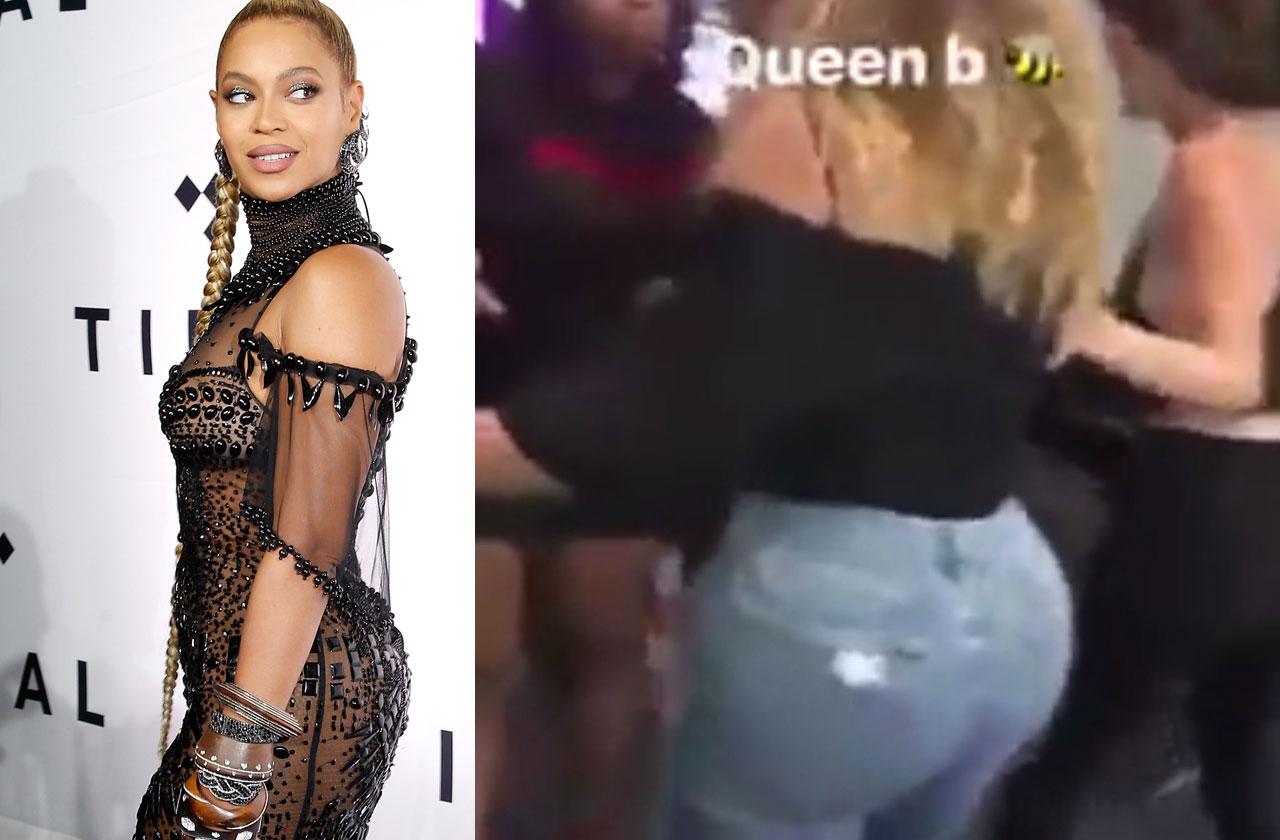 Beyonce fake butt.