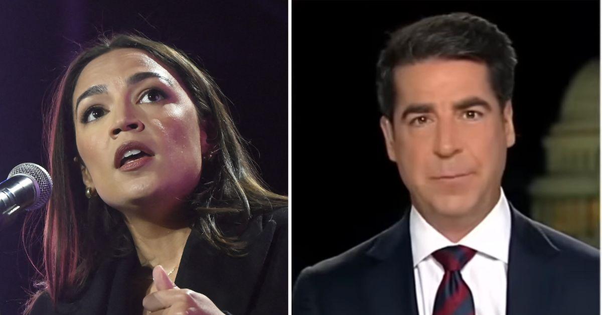 Photo of Alexandria Ocasio-Cortez and Jesse Watters