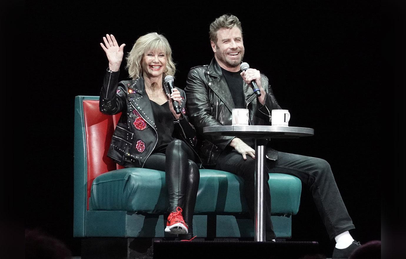 Olivia-Newton John Has Grease Reunion With John Travolta