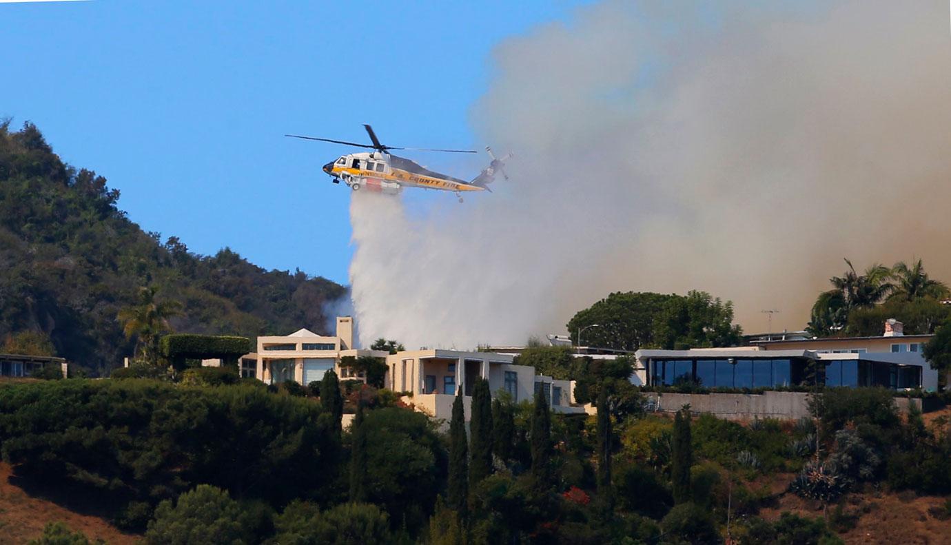 Celebrities In Danger As California Wild Fire Grows: Photos