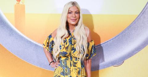 tori spelling bruised wheelchair hospital mystery illness pp