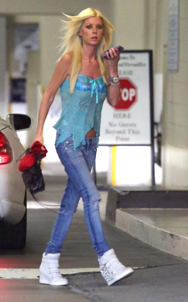 Tara Reid Reveals Her Skeletor Body While Running Errands In West Hollywood 