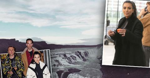 //Kim Kardashian Kanye West Kourtney Kardashian Iceland pp